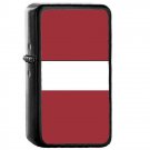 Latvia Country National Emblem Flag - Oil Windproof Flip Top Black Lighters Briquet Encendedor 1876