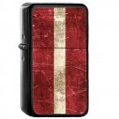 Latvia Country National Emblem Flag - Oil Windproof Flip Top Black Lighters Briquet Encendedor 1880