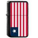 Liberia Country National Emblem Flag - Oil Windproof Flip Top Black Lighters Briquet Encendedor 1894