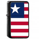 Liberia Country National Emblem Flag - Oil Windproof Flip Top Black Lighters Briquet Encendedor 1895