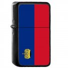 Liechtenstein Country National Emblem Flag - Oil Flip Top Black Lighters 1907