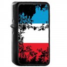 Luxembourg Country National Emblem Flag - Oil Flip Top Black Lighters 1928
