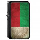 Madagascar Country National Emblem Flag - Oil Flip Top Black Lighters 1932