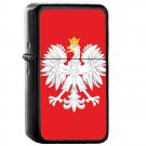Poland Country National Emblem Flag - 	Oil Windproof Flip Top Black Lighters Briquet Encendedor 2205