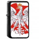 Poland Country National Emblem Flag - 	Oil Windproof Flip Top Black Lighters Briquet Encendedor 2206
