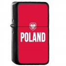 Poland Country National Emblem Flag - 	Oil Windproof Flip Top Black Lighters Briquet Encendedor 2213