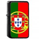 Portugal Country National Emblem Flag - Oil Flip Top Black Lighters 2220