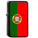 Portugal Country National Emblem Flag - Oil Flip Top Black Lighters 2221