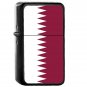Qatar Country National Emblem Flag - 	Oil Windproof Flip Top Black Lighters Briquet Encendedor 2227