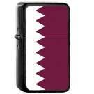 Qatar Country National Emblem Flag - 	Oil Windproof Flip Top Black Lighters Briquet Encendedor 2228