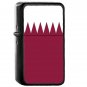 Qatar Country National Emblem Flag - 	Oil Windproof Flip Top Black Lighters Briquet Encendedor 2231