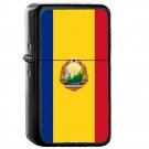 Romania Country National Emblem Flag - Oil Flip Top Black Lighters 2233