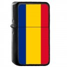 Romania Country National Emblem Flag - Oil Flip Top Black Lighters 2236