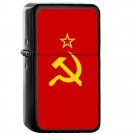 Russia Country National Emblem Flag - 	Oil Windproof Flip Top Black Lighters Briquet Encendedor 2243