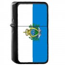 San Marino Country National Emblem Flag - Oil Flip Top Black Lighters 2290