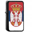 Serbia Country National Emblem Flag - 	Oil Windproof Flip Top Black Lighters Briquet Encendedor 2328