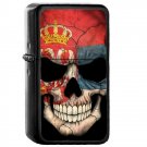 Serbia Country National Emblem Flag - 	Oil Windproof Flip Top Black Lighters Briquet Encendedor 2331