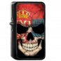 Serbia Country National Emblem Flag - Oil Windproof Flip Top Black Lighters Briquet Encendedor 2331