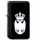 Serbia Country National Emblem Flag - 	Oil Windproof Flip Top Black Lighters Briquet Encendedor 2334