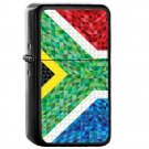 South Africa Country National Emblem Flag - Oil Flip Top Black Lighters 2397