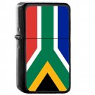 South Africa Country National Emblem Flag - Oil Flip Top Black Lighters 2204