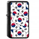 South Korea Country National Emblem Flag - Oil Flip Top Black Lighters 2406