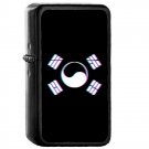 South Korea Country National Emblem Flag - Oil Flip Top Black Lighters 2407