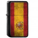 Spain Country National Emblem Flag - 	Oil Windproof Flip Top Black Lighters Briquet Encendedor 2415