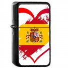 Spain Country National Emblem Flag - 	Oil Windproof Flip Top Black Lighters Briquet Encendedor 2418