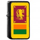 Sri Lanka Country National Emblem Flag - Oil Flip Top Black Lighters 2421