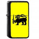 Sri Lanka Country National Emblem Flag - Oil Flip Top Black Lighters 2425