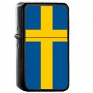 Sweden Country National Emblem Flag - 	Oil Windproof Flip Top Black Lighters Briquet Encendedor 2445