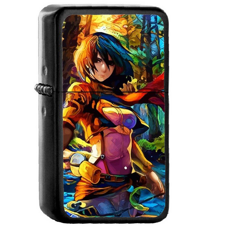 Ackerman Mikasa Attack on Titan - Oil Windproof Flip Top Black Lighters Briquet Encendedor 394