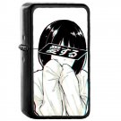 Aesthetic Japanese Girl   - 	Oil Windproof Flip Top Black Lighters Briquet Encendedor 264