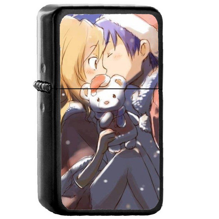 Aisaka Taiga Toradora - Oil Windproof Flip Top Black Lighters Briquet Encendedor 415