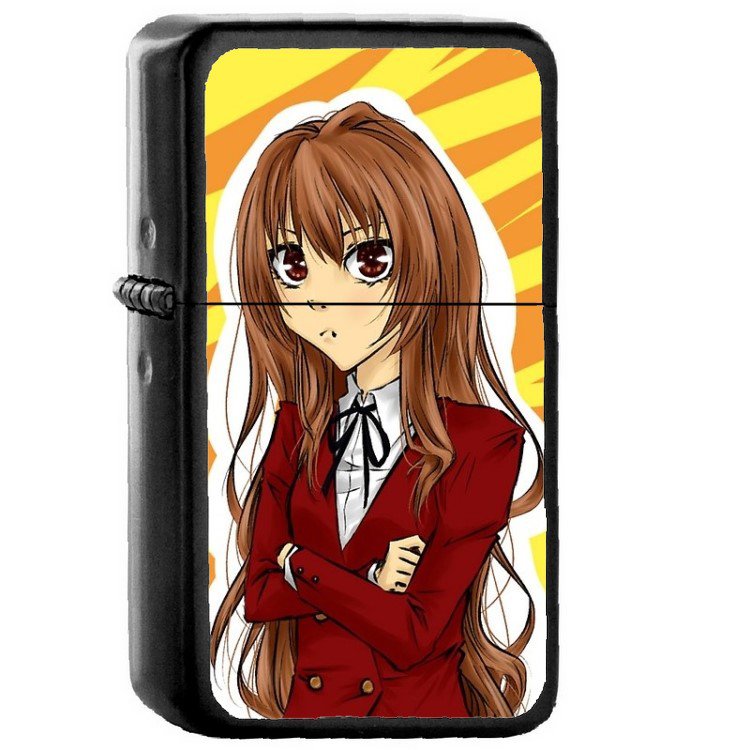 Aisaka Taiga Toradora - Oil Windproof Flip Top Black Lighters Briquet Encendedor 417