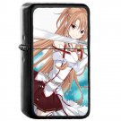 Asuna Yuuki Sword Art Online SAO - Oil Windproof Flip Top Black Lighters Briquet Encendedor 368