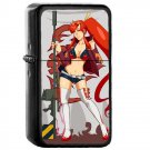 Gurren Lagann Yoko - Oil Windproof Flip Top Black Lighters Briquet Encendedor 428