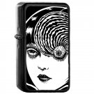 Junji Ito Uzumaki - Oil Windproof Flip Top Black Lighters Briquet Encendedor 345