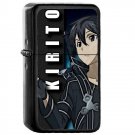 Kirito Asuna Sword Art Online SAO - Oil Windproof Flip Top Black Lighters Briquet Encendedor 372