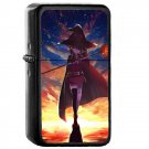 Megumin KonoSuba - Oil Windproof Flip Top Black Lighters Briquet Encendedor 478