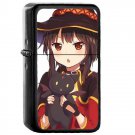 Megumin KonoSuba - Oil Windproof Flip Top Black Lighters Briquet Encendedor 479