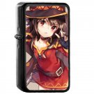 Megumin KonoSuba - Oil Windproof Flip Top Black Lighters Briquet Encendedor 480