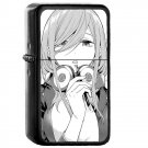 Miku Nakano - Oil Windproof Flip Top Black Lighters Briquet Encendedor 379