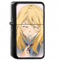 Miyazono Kaori - Oil Windproof Flip Top Black Lighters Briquet Encendedor 506