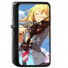 Miyazono Kaori - Oil Windproof Flip Top Black Lighters Briquet Encendedor 510