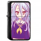 No Game No Life Shiro - Oil Windproof Flip Top Black Lighters Briquet Encendedor 569