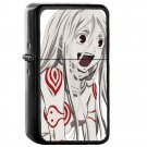 No Game No Life Shiro - Oil Windproof Flip Top Black Lighters Briquet Encendedor 570