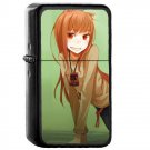 Ookami to Koushinryou - Oil Windproof Flip Top Black Lighters Briquet Encendedor 453