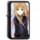 Ookami to Koushinryou - Oil Windproof Flip Top Black Lighters Briquet Encendedor 454